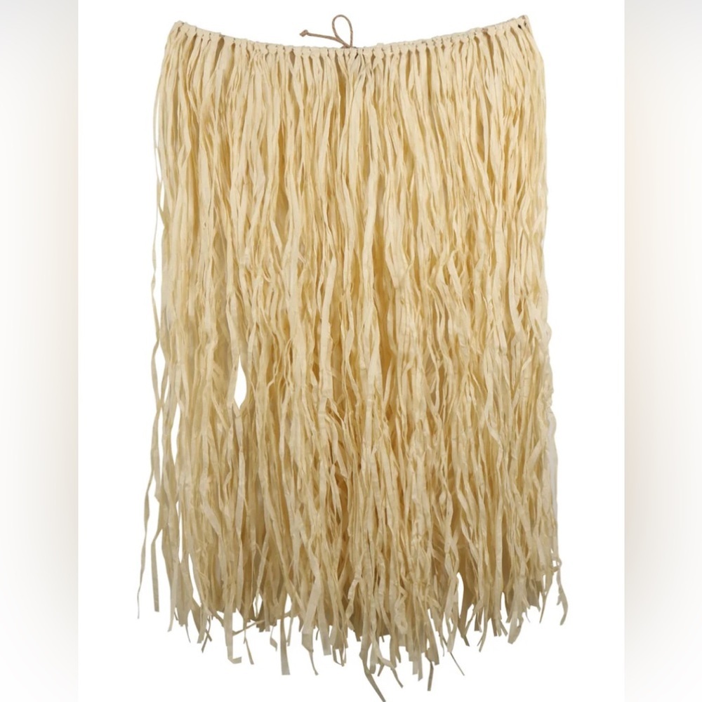 Adult Luau tan faux Raffia faux straw Grass Skirt new